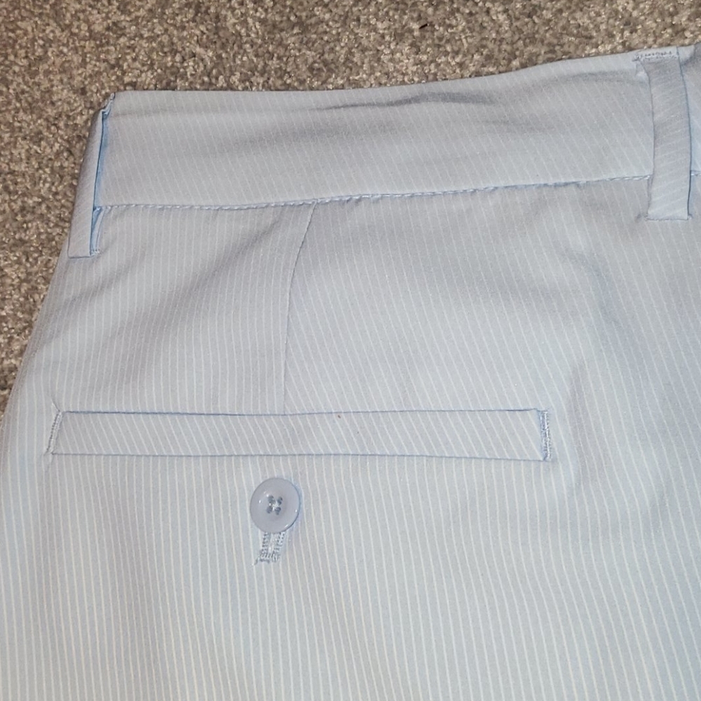 Greg Norman striped pale spring blue shorts - Picture 10 of 12
